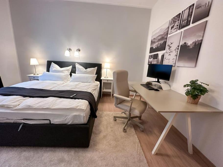 Modern City Apt. -With 2 Tv, Netflix And Work Desk Essen Luaran gambar
